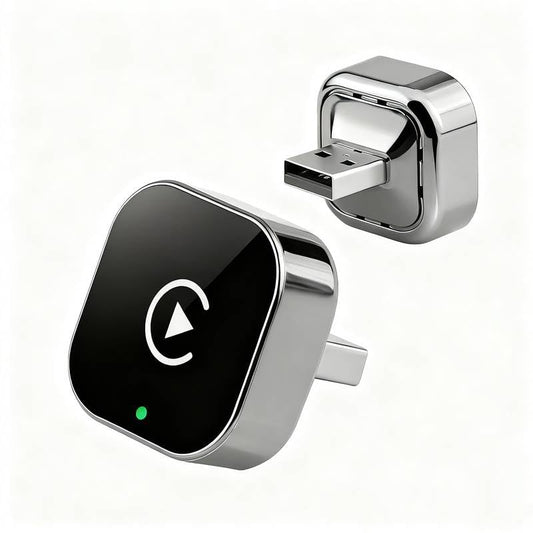 Wireless CarPlay & AndroidAuto Adapter - Upgrade Your Wired CarPlay/AndroidAuto to Wireless - Mini USB Design for Cars with Built-in Wired Apple CarPlay or Android Auto - Seamless Use